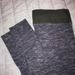 PINK heather blue leggings